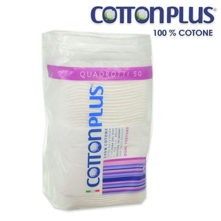 Cotton Plus 50 čtverečků ze 100% hydrofilní bavlny 