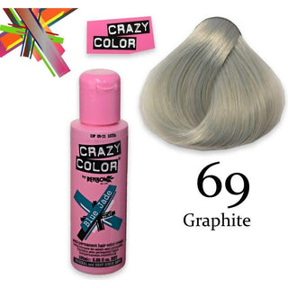 Crazy Color Puolipysyvä 100 ml Grafiitti 