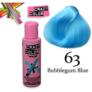Crazy Color Polopermanentní 100 ml Bubblegum Blue 
