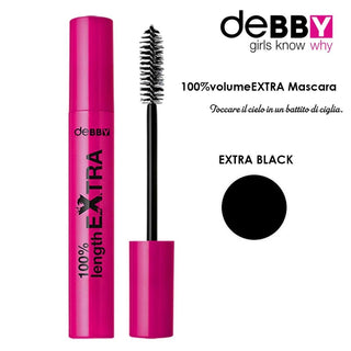 Debby 100%Volume Extra Black Mascara 