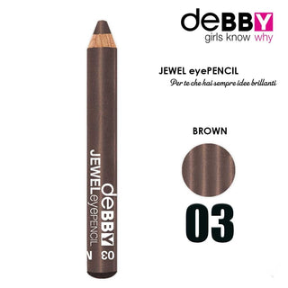 Debby Jewel Eye Pencil 03 Brown Metal 