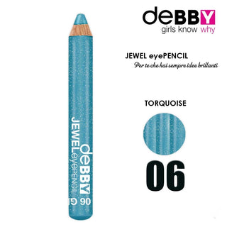 Debby Jewel Eye Pencil 06 Turquoise Glitter 
