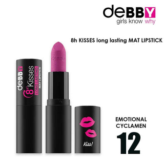 Debby Long-lasting Matte Lipstick 8H Kisses 12 Emotional Cyclamen 