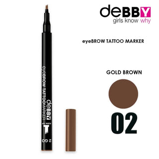 Eyebrow Tattoo Marker Debby 02 - Brown 
