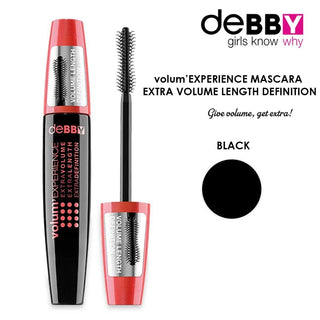 Debby Volum'Experience Mascara Volume-Length-Definition Black 