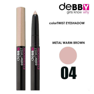 Debby Color Twist Eyeshadow Stick '04 Warm Metallic Brown 
