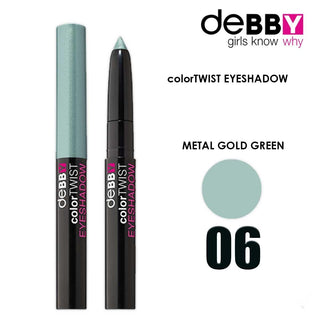 Debby Color Twist Eyeshadow Stick '06 Gold Metal Verde 