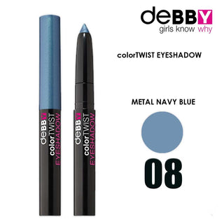 Debby Color Twist Eyeshadow Stick '08 Metallic Navy Blue 