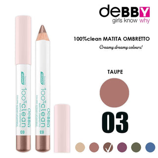 Debby Jumbo Eyeshadow 100% Clean 03 Taupe 
