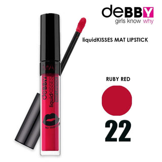 Debby Liquid Matte Lipsticks 22 Ruby Red 