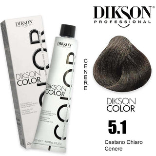 Dikson Color 120 ml 5.1 5C Castano Chiaro Cenere — Colorante per capelli