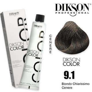 Dikson Color 120 ml 9.1 9C Biondo Chiarissimo Cenere — Colorante per capelli