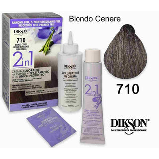 Dikson 2合1染发霜 710 灰色金发 