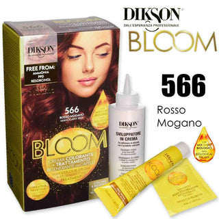 Dikson Bloom 含角蛋白染发膏 566 红色红木色 