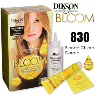 Dikson Bloom 含角蛋白染发膏 830 浅金色金发 