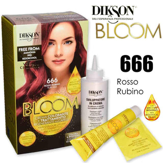Dikson Bloom 含角蛋白染发膏 666 红宝石红 