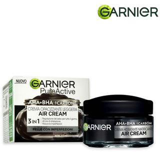 Garnier פיור אקטיב קרם למראה מט עם פחם 3 ב-1 50 מ"ל 
