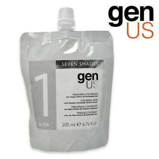Genus Maschera Colorante Seven Shades 1 Silver 200 ml — Maschera colorante