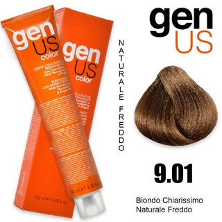 Genus Crema Colorante Permanente 9.01 100 ml — Tintura permanente