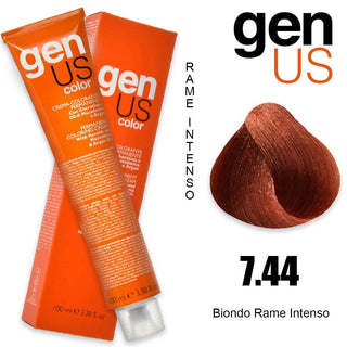 Перманентный окрашивающий крем Genus 100 мл 7,44 