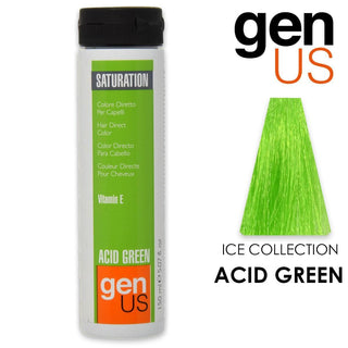 Genus Direct Hair Colorant Verde Acid 150Ml 
