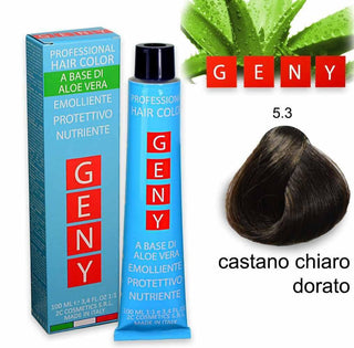 Geny Professional Tintura Castano Chiaro Dorato 5.3 100 ml — Tintura per capelli