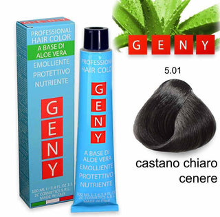 Geny Professional Tintura Castano Chiaro Cenere 5.01 100 ml — Tintura per capelli