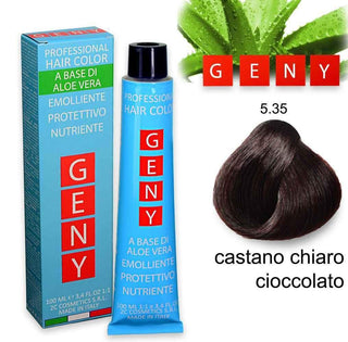 Geny Professional Hårfarve 100 ml Lys Kastanje Chokolade 5.35 