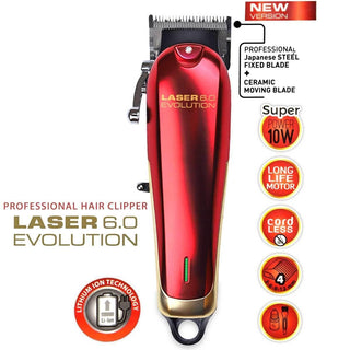Giubra Tagliacapelli Laser 6.0 Evolution Rosso — Tagliacapelli