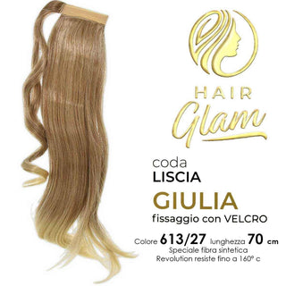 Hair Glam Coda Giulia Fibra Revolution 613/27 70 cm — Extension capelli