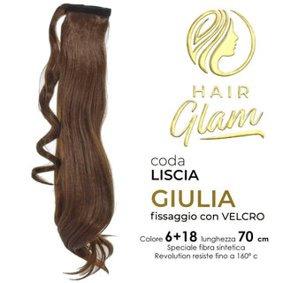 Hair Glam Coda Giulia Fibra Revolution 6+18 70 cm — Extension capelli