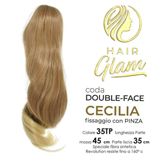 Hair Glam Coda Cecilia Double-Face Fibra 613/27 Revolution — Extension capelli