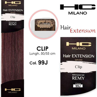 Hc Milano 第3号接发片 Remy Largh.14-16厘米 长度50厘米 颜色99J 浅栗色铜色 5,4 