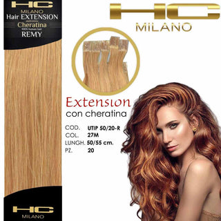 Hc milano Extension Cheratina Remy 50-55 cm 20 pezzi 27M — Extension capelli