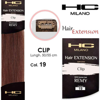 Hc milano Extension 3 Clip Remy 14-16 cm 50 cm 19 Biondo Chiaro Ec — Extension capelli