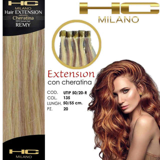 Hc milano Extension Cheratina Remy 50-55 cm 20 pezzi S18/22 — Extension capelli