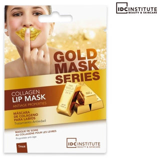 Serie de mascarillas labiales de colágeno de oro de Institute Idc 