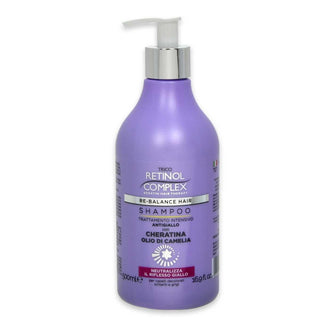 Keratin Complex שמפו 500 מ"ל אינטנסיבי נגד צהבהבות קרטין ושמן קמליה 