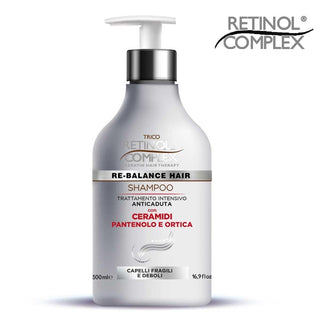 Keratin complex Shampoo 500 ml Anticaduta Ceramidi-Pantenolo E Ortica — Shampoo