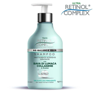 Retinol Complex שמפו ריר חילזון, קולגן ושיבולת שועל 500 מ"ל 