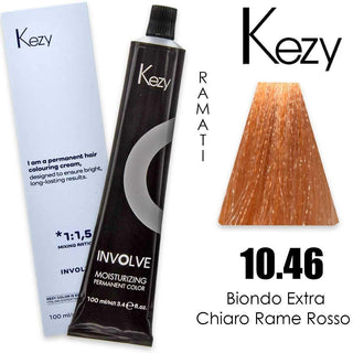 Kezy Involve Color Biondo Extra Chiaro Rame Rosso 10.46 100 ml — Colorante capelli