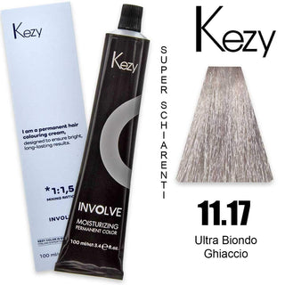 Kezy Involve Color Ultra Biondo Ghiaccio 11.17 100 ml — Colorante capelli