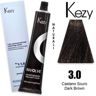 Kezy Involve Color Castano Scuro 3.0 100 ml — Colorante per capelli