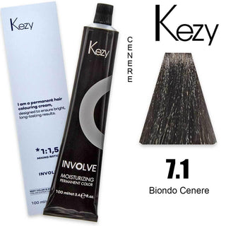 Kezy Involve Color Biondo Cenere 7.1 100 ml — Tinta per capelli