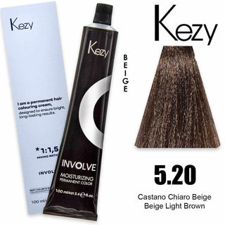 Kezy Involve Color Castano Chiaro Beige 5.2 100 ml — Tinta per capelli