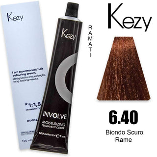 Kezy Involve Color 100ml Biondo Scuro Rame 6.40 — Colorante per capelli