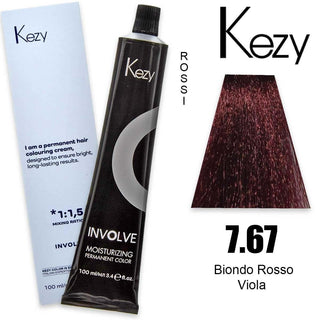 Kezy Involve Color Biondo Rosso Viola 7.67 100 ml — Colorante per capelli