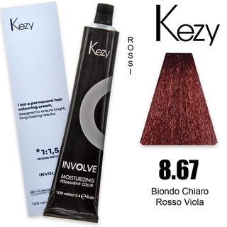 Kezy Involve Color 100 מ"ל בלונד בהיר אדום סגול 8.67 