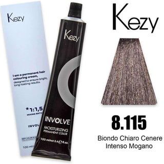 Kezy Involve Color 100 Ml Intensiv Askeblond Mahogni 8.115 