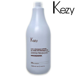 Kezy Shampoo Macadamia Svagt og Skadet Hår 1000 Ml 